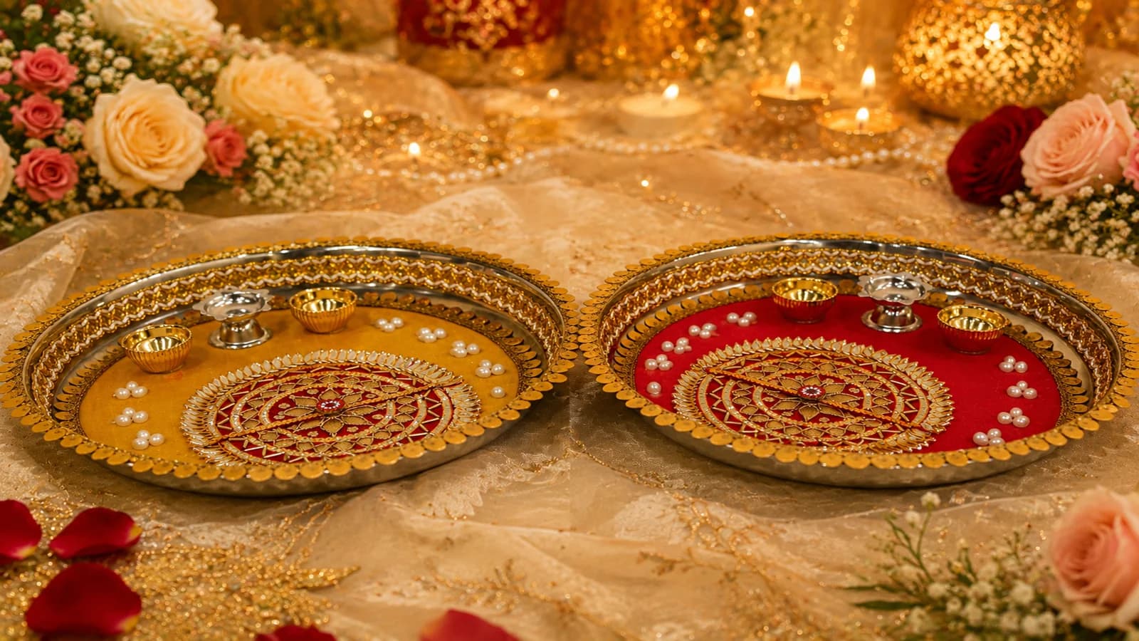 Wedding Puja & Aarti Thalis